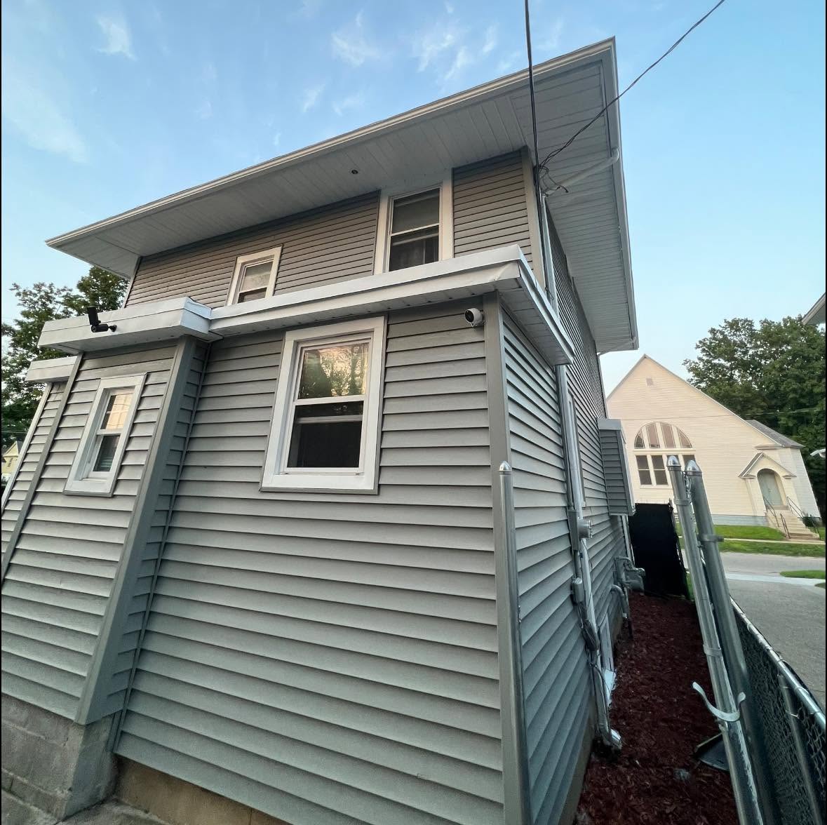 Exterior house painting after